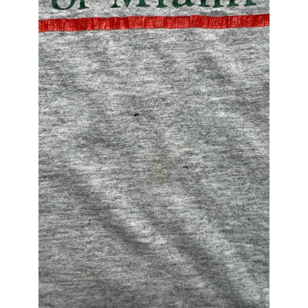 Vintage University of Miami The Game XL T Shirt College School Single Stitch 90 - Picture 8 of 16